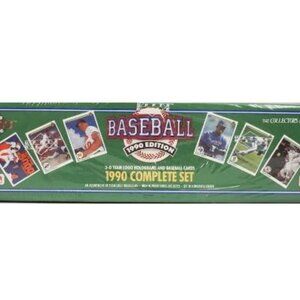 1990 Upper Deck Baseball Complete Set 800 Cards + 3D Team Logo Holos NEW -Sealed